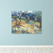 Tuin van Gethsemane, berg Olijven van Gogh Canvas Afdruk (Insitu (Houten vloer))