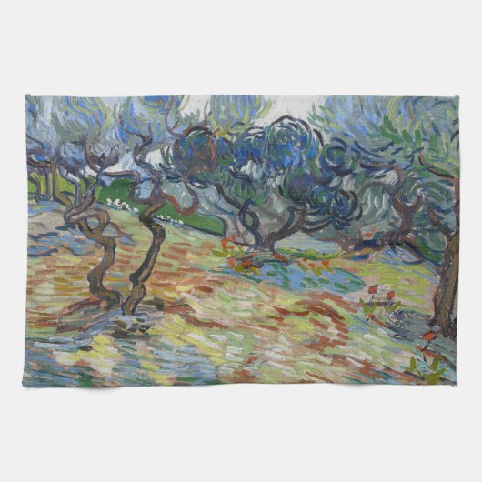 Tuin van Gethsemane, berg Olijven van Gogh Theedoek (Horizontaal)