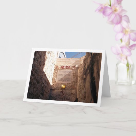 Tuin van Gethsemane, Jeruzalem Kaart (Orchidee)