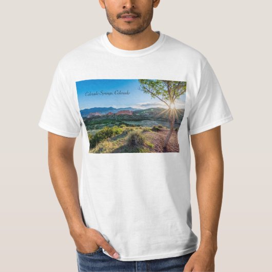 Tuin van Gods Tree Sunburst T-Shirt (Voorkant)