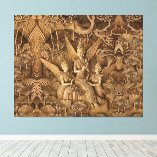 Tuin van Grace Canvas Afdruk (Insitu (Houten vloer))