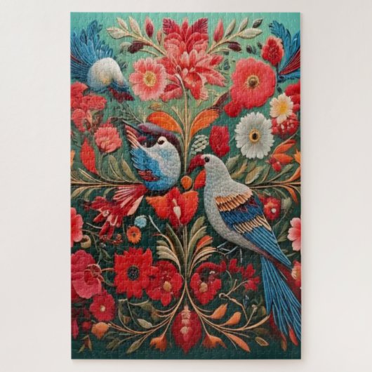 Tuin van Harmonie – Vintage Vogels Legpuzzel (Verticaal)
