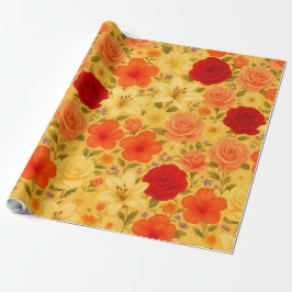 Tuin van Harmonie – Waterverf Bloemenmix Cadeaupapier