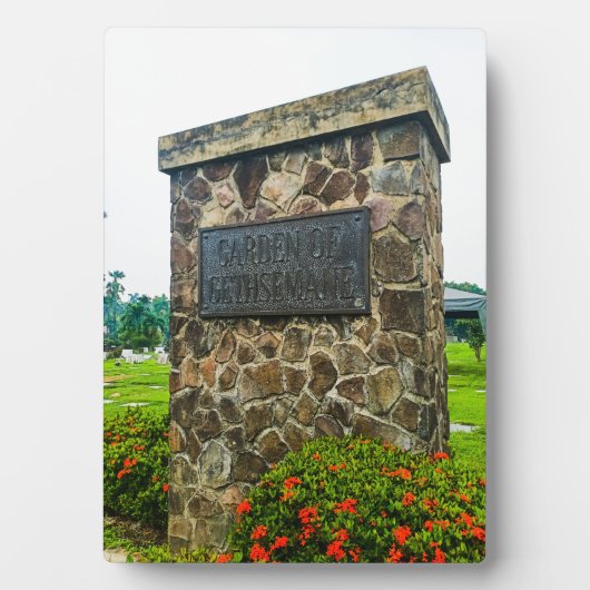 Tuin van het Gethsemane Park Fotoplaat (voorkant)