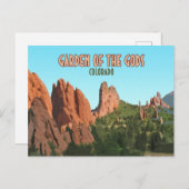 Tuin van het Gods Park Colorado Briefkaart (Voorkant / Achterkant)