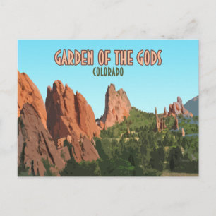 Tuin van het Gods Park Colorado Briefkaart