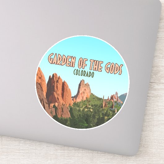 Tuin van het Gods Park Colorado Sticker (Detail)