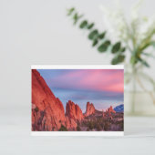 Tuin van het Gods Sunset Uitzicht Briefkaart (Staand voorkant)