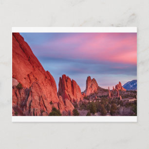 Tuin van het Gods Sunset Uitzicht Briefkaart