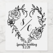 Tuin van het hart wijn etiket (Enkel label)