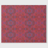 Tuin van het Magic Flowers Bohemian Arabesque Patt Cadeaupapier (Vlak)