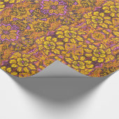 Tuin van het Magic Flowers Bohemian Arabesque Patt Cadeaupapier (Hoek)