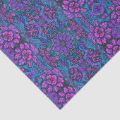 Tuin van het Magic Flowers Bohemian Arabesque Patt Tissuepapier (Detail)