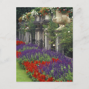 Tuin van het Mirabell-paleis, Salzburg, Oostenrijk Briefkaart