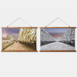 Tuin van het Palais Royal in Parijs Hangend Wandkleed