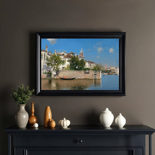 Tuin van het Palazzo Vendramin, Martin Rico Poster