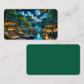 Tuin van het Quiet Night Poster Bladwijzer Visitekaartje (Voorkant / Achterkant)