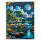 Tuin van het rustige nacht Notitieboek (2) (Voorkant)