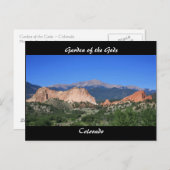 Tuin van het uitzicht Gods ~ Colorado Briefkaart (Voorkant / Achterkant)