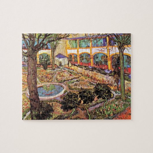 Tuin van het ziekenhuis in Arles Legpuzzel (Horizontaal)