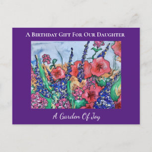 Tuin van Joy Lavender Daughter Birthday Briefkaart