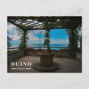 Tuin van Kasteel Duino Pergola Terras Adriatische  Feestdagenkaart