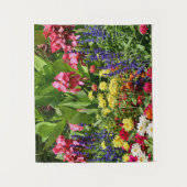 Tuin van kleurrijke zomerbloei wandkleed (Voorkant)