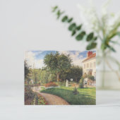 Tuin van Les Mathurins bij Pontoise door Pissarro Briefkaart (Staand voorkant)