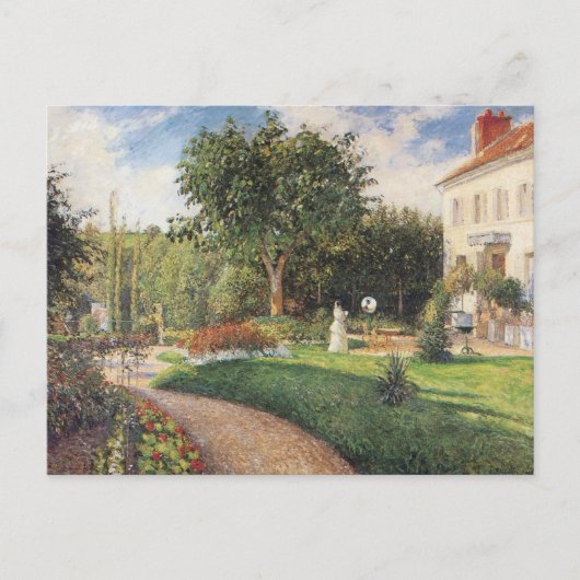 Tuin van Les Mathurins bij Pontoise door Pissarro Briefkaart (Voorkant)