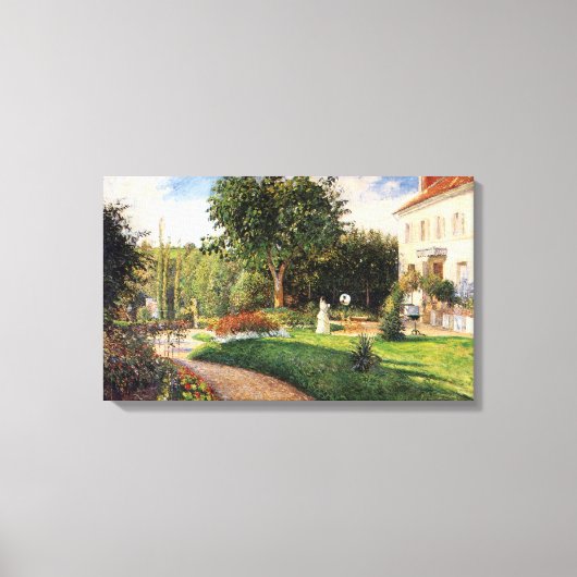 Tuin van Les Mathurins bij Pontoise door Pissarro Canvas Afdruk (Voorkant)