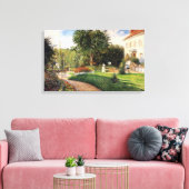 Tuin van Les Mathurins bij Pontoise door Pissarro Canvas Afdruk (Insitu (Woonkamer))