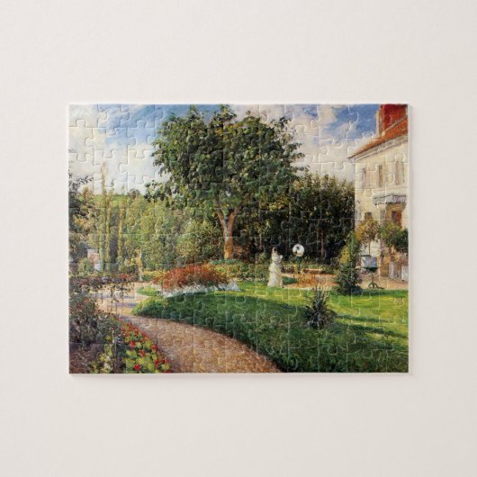 Tuin van Les Mathurins bij Pontoise door Pissarro Legpuzzel (Horizontaal)