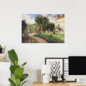 Tuin van Les Mathurins bij Pontoise door Pissarro Poster (Thuiskantoor)