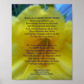 Tuin van mijn Heart Daylily Poster (Voorkant)