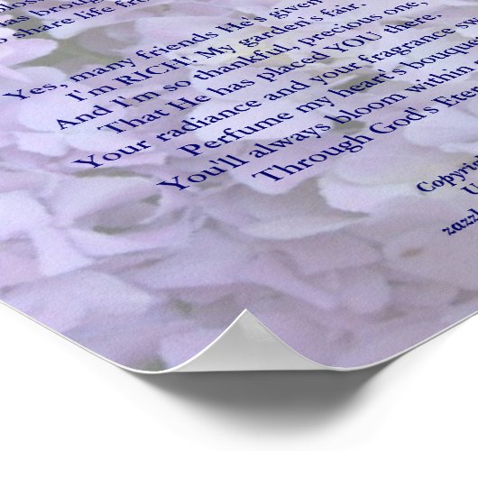 Tuin van mijn Heart Hydr-Poster Poster (Hoek)