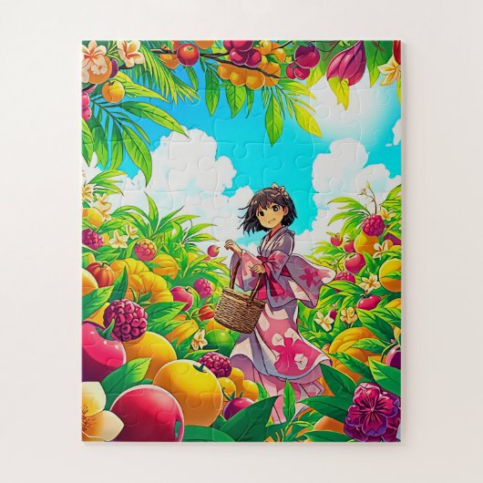 Tuin van overvloed voor kinderen legpuzzel (Verticaal)