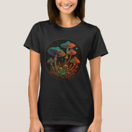 Tuin van paddenstoelen - Cosmic Fungi Fantasy T-shirt