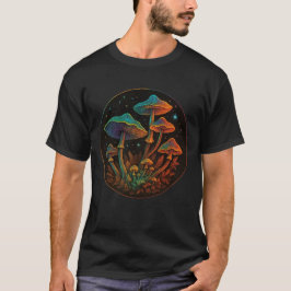 Tuin van paddenstoelen - Cosmic Fungi Fantasy T-shirt