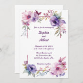 Tuin van Romance: bruiloft uitnodiging (Voorkant / Achterkant)