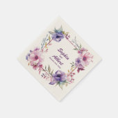 Tuin van Romance: Gepersonaliseerde huwelijksserve Servet (Hoek)