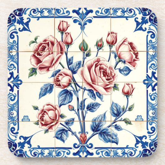 tuin van rozen onderzetter (Voorkant)
