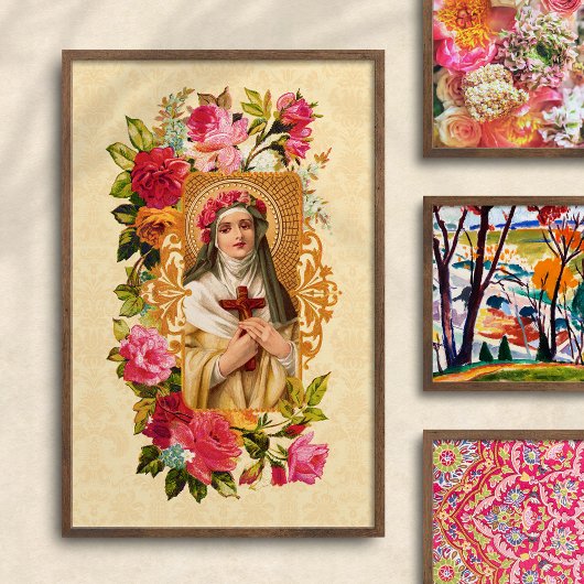 Tuin van Saint Roos Poster in geel