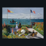 Tuin van Sainte-Adresse (1867) Claude Monet Art Poster<br><div class="desc">Tuin in Sainte-Adresse (1867) - Post Impressionisme olieverfschilderij van Claude Monet Sainte-Adresse, een stranddorp grenzend aan Le Havre, was waar de beroemde Post-Impressionistische kunstenaar Claude Monet en zijn familie de zomer van 1867 doorbrachten. Voor dit luchtige, zonnige afbeelding van de moderne vrije tijd gebruikte Monet zijn vader (die in een...</div>