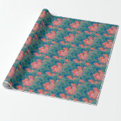 Tuin van Schoonheid en Liefde Fractal Art Wrapping Cadeaupapier (Uitgerold)