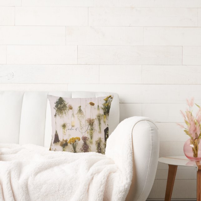 Tuin van Serenity Kleurrijke Bloemen Sierkussen (Bank)