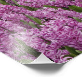 tuin van tulpen, daffodils en hyacinth foto afdruk (Hoek)