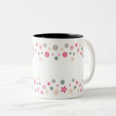 Tuin van vreugde (lineair) tweekleurige koffiemok (Voorkant rechts)