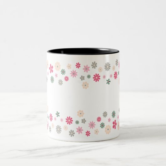 Tuin van vreugde (lineair) tweekleurige koffiemok (Center)