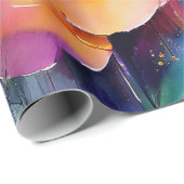 Tuin van Waterverf Blooms Cadeaupapier (Rol Hoek)