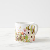 Tuin van Waterverf Flowers Espresso Kop (Voorkant rechts)